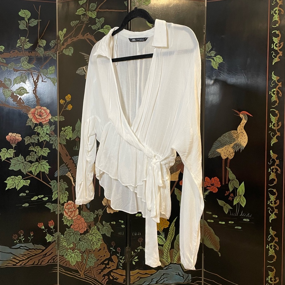 Sheer Zara top